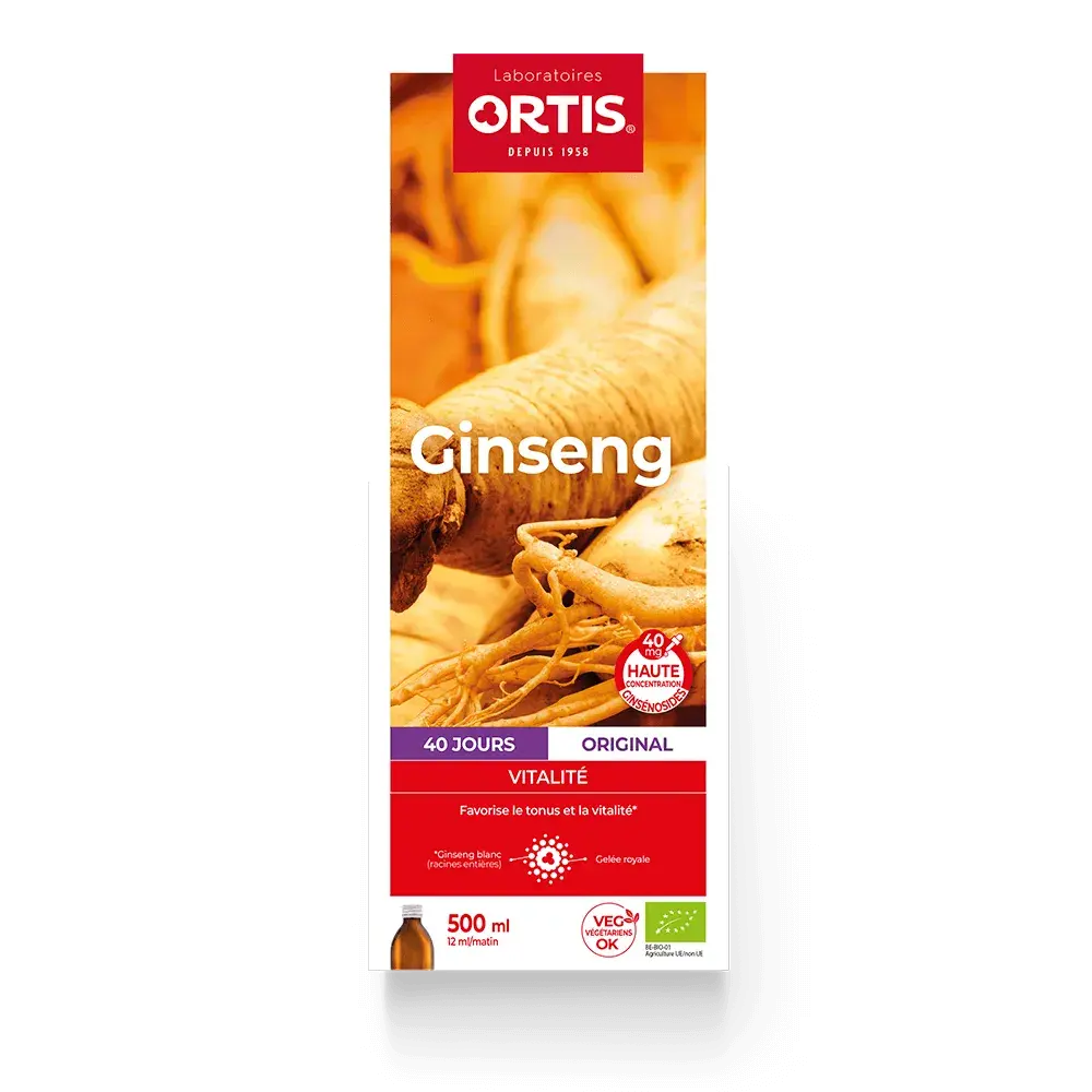 Ginseng avec alcool